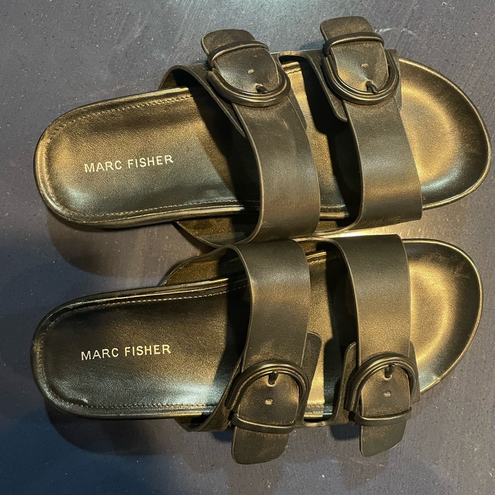 Marc Fisher Black Sandals